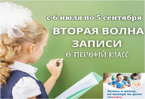 Вторая волна приема заявлений в 1 класс.